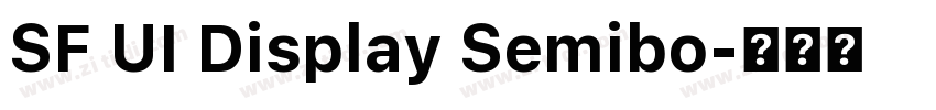 SF UI Display Semibo字体转换